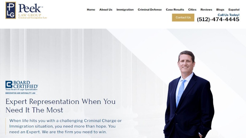 Abogados de inmigración en Austin 6 peek-law-group